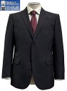 秋冬【クラシック】ウオッシャブル【アジャスター付】2つボタンワンタックスーツ紺ヘリンボーン AB体/BB体 15522/15523