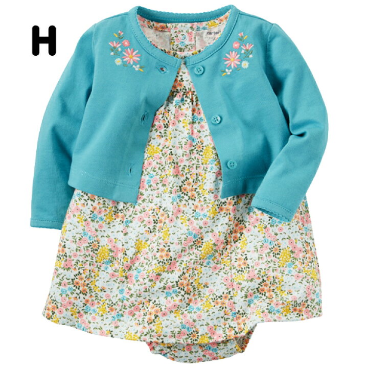 カーターズ Carter S 1 アウトレット オフ大花柄 キッズ グリーン ベビー ベビー服 マタニティ ユーズド ワンピース 女の子 子供服 選ぶなら ワンピース