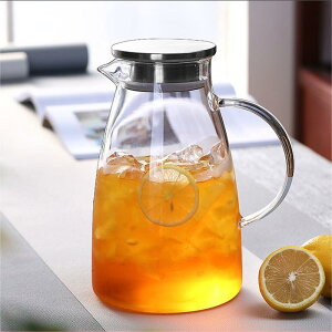 【最短翌日お届け】ピッチャー 蓋付き 1500ml 2000ml 麦茶ポット耐熱 取手ティーポット 耐熱 冷蔵庫 麦茶 ポット 耐熱ガラス 大容量 ガラス ピッチャー 洗いやすい 冷水筒 冷水ポット 麦茶入れ