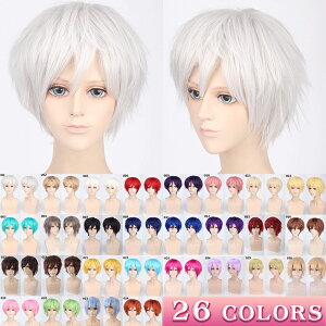 ウィッグ ショート コスプレ フルウィッグ 自然 黒髪 金髪 ウイッグ ハロウィン ショートボブ 白 黒 ピンク 赤 グラデーション ショートウィッグ カラー コスプレウィッグ レディース かつら