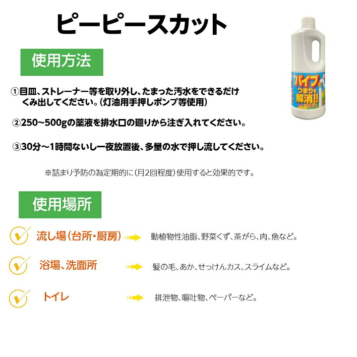 594円 【数量限定】 ピーピースカット1kg×2本 配水管洗浄剤 和協産業 業務用 洗浄 消臭 除菌 594円 【数量限定】 ピーピースカット1kg×2本 配水管洗浄剤 和協産業 業務用 洗浄 消臭 除菌