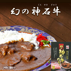 【高級手作り!幻の神石牛カレーお得な3個セット】ご当地 レトルト カレー ギフト セット お取り寄せ 送料無料 贈答 詰め合わせ 人気 美味しい お礼 お土産 内祝い 常温保存食品 ホテル カレー 買い回り 広島 神石高原 ビーフ カレー