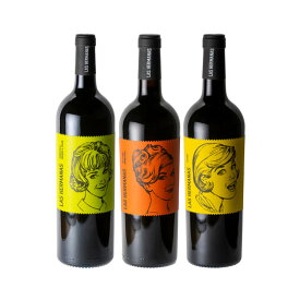 ラス・エルマーナスシリーズ 3本 セット 赤ワイン スペイン ワイン オーガニック スペインワイン 赤 オーガニックワイン 赤ワインセット フルボディ ミディアムボディ 飲み比べセット 詰め合わせ スペイン産ワイン 可愛いラベル ギフト 750ml 送料無料 rouge redwine