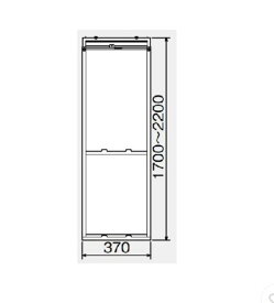 WT-9L エアコン部材 コロナ CORONA 窓用エアコン取付枠(延長枠) テラス窓用 冷房専用タイプ用