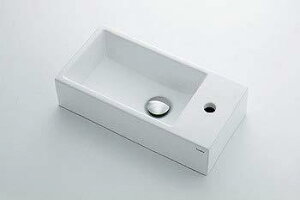 493-173 カクダイ 角型手洗器//Rホール 送料無料 複数買いでお値引き【沖縄県・離島地域配送不可】