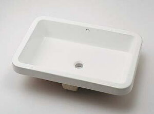 493-172 カクダイ アンダーカウンター式洗面器 送料無料【法人限定販売 メーカー直送】【沖縄県・離島地域配送不可】