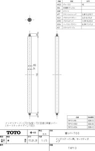 THP13#SS4 ����o�[700�i�Z�[�t�e�B�j TOTO�̏����i ���������y���׎���ŒZ�����z