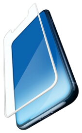 メール便送料無料 エレコム iPhone11Pro iPhoneXs X （5.8インチ) フィルム フルカバー 衝撃吸収 ブルーライトカット 透明 指紋防止 高光沢 ホワイト