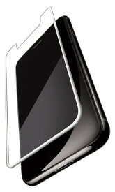 エレコム iPhone11Pro iPhoneXs X （5.8インチ) フィルム フルカバー 衝撃吸収 指紋防止 高光沢 ホワイト PM-A17XFLPGRWH