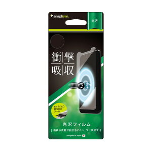 ���[���֑������� Simplism iPhone11Pro iPhoneXs X �i5.8�C���`) �@�Ռ��z�� �t���ی� �t�B���� ���� TR-IP178-PF-SKCC