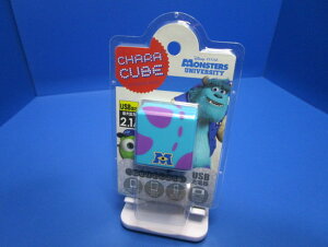 Disney fBYj[ CHARA CUBE LL[u Sulley T[ Monsters, Inc. X^[YCN CU2-DN-10 DC5V ő2.1A USB TypeA AC[d PSEFؕi