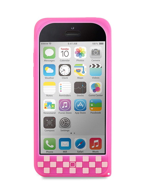 BoneCollection 【iPhone5cチェック柄のシリコンケース】Phone Cube 5c Pink PH13021-P