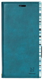 Natural Design XZ2 手帳型 ケース (5.7インチ) アクセントボーダー Turquoise ターゴイズ XZ2-ACB06