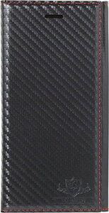 NATURAL design iPhone7Plus iPhone8Plus (5.5�C���`) �蒠�^ �P�[�X FLAMINGO Carbon BlackxBlack PU���U�[�� �n���h�X�g���b�v�t �J�[�{����