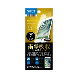 Premium Style PGA iPhoneSE3（第3世代） iPhoneSE2（第2世代） iPhone8 iPhone7 液晶保護フィルム 衝撃吸収EX-HARD 光沢 PG-16MSF07