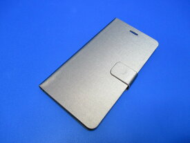 【在庫処分】 シンプル 手帳型 ケース メタリックゴールド iPhone6Plus iPhone6sPlus（5.5インチ）カードポケット スタンド機能