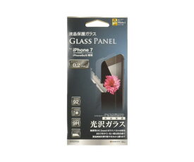 液晶保護ガラス フィルム ラスタバナナ iPhone 7 6 6s 9H ガラスパネル 光沢(0.2mm) GP751IP7A2