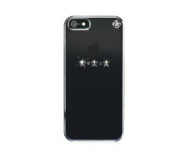 スマホケース カバー iPhoneSE（第一世代） 5 5s Bling My Thing スワロフスキー メタリックミラー クリアー クリスタル ジャケット ラインストーン スクリーンプロテクター（1枚） 【SWAROVSKI ELEMENTS 使用】 Metallic Mirror Les Etoiles Crystal BMT22-03-18-01