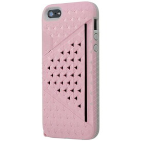 スマホケース カバー iPhoneSE（第一世代） 5 5s Bluevision ピンク ジャケット カードホルダー ポリカーボネート ソフトラバー マイクロファイバークロス スクリーン保護フィルム Kaleido Card Slot Sakura Pink サクラピンク BV-KALCSIP5-SA