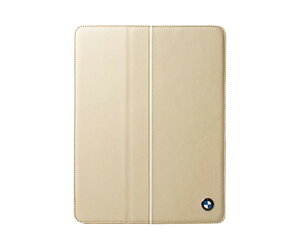 �^�u���b�g�P�[�X �J�o�[ iPad 2 3rd 4th CG Mobile BMW �N���[�� �x�[�W�� �蒠�^ �t���b�v �{�v Genuine Leather Folio Case ���K���C�Z���X