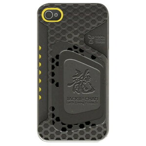 �X�}�z�P�[�X �J�o�[ iPhone4 4s Jackie Chan Limited Edition �u���b�N �� �W���P�b�g �J�[�h�z���_�[ �W���b�L�[ �`�F�� Black-Yellow
