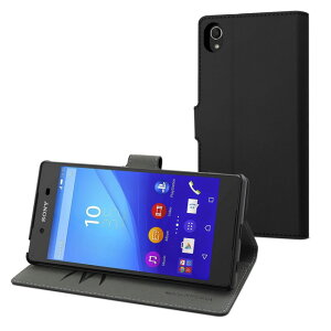 X}zP[X Jo[ Xperia Z4 402SO SO-03G SOV31 muvit ubN  蒠^ tbv v PU U[ Wallet Folio case for Sony Black SEWAL0013