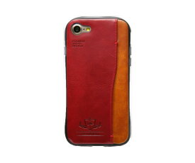 【在庫処分・送料無料】 Natural design iPhoneSE第2世代 iPhone8 iPhone7（4.7インチ）ケース 衝撃吸収背面ケース FLAMINGO Red レッド カードホルダー