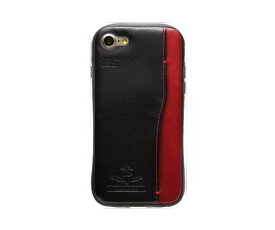 【在庫処分・送料無料】Natural design iPhoneSE第2世代 iPhone8 iPhone7（4.7インチ）ケース 衝撃吸収背面ケース FLAMINGO Black ブラック カードホルダー