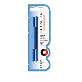 Sheaffer Skrip Ink Cartridges Blue, 5/Pack, シェーファー クラシックカートリッジインク (5本入)ブルー 96320