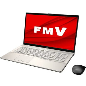 富士通 FMV LIFEBOOK NH90/E2 シャンパンゴールド - 17.3型 ハイスペック ノートパソコン[Core i7 / メモリ 8GB / SSD 256GB+HDD 1TB / BDドライブ]Microsoft Office 2019 FMVN90E2G