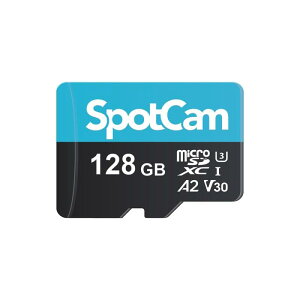 SpotCam 128GB エクストリーム microSDXC UHS-I メモリーカード、128GB microSDXC フルHDと4K UHD、UHS-I、U3、A2、V30、防犯カメラ用の拡張ストレージ