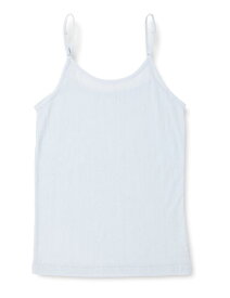 [アツギ] シアースルー 綿混 針抜きランダムリブ キャミソール レディース 47264CS