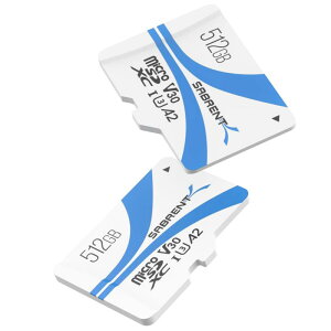 SABRENT MICRO SDJ[h 512GB X2, ܂SDXC J[h V30A[J[hAUHS-II[J[hAPS5EPS4EMacbook̑̃foCXōő 100MB/sb̍]iSD-MQ30-512X2)