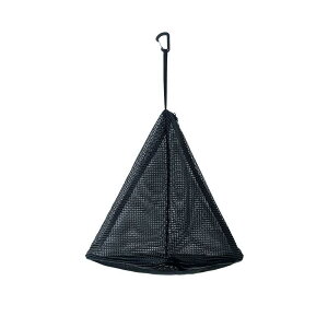 Seekdem(シークデム) アウトドアやキャンプで活躍 三角物干しネット ブラック Lサイズ メスティンやクッカー シェラカップ 食器の水切り・乾燥に