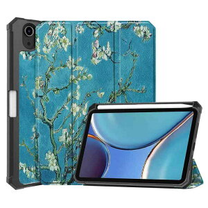 QIYIBOCASE For iPad Mini 7 2024P[X蒠^Cy O܂}`X^h@\tX^hX}[gJo[C\bhJ[ X^CbV 2021 ipad mini 68.3C`CPencil [C񐢑 Pen