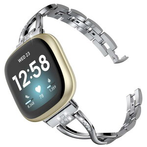 Wearlizer Fitbit Versa4/Versa3 �o���h/Fitbit Sense2/Sense�o���h Sense/Versa �S�V���[�Y�Ή� Fitbit Versa4 �����o���h ���^���� Fitbit Sense2�������o���h ���f�B