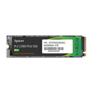 Apacer AyCT[ SSD 2TB M.2 PCIe Gen4 x 4 NVMe őǍx 3600MB/s ő发x 2800MB/s AS2280Q4L AP2TBAS2280Q4L-1