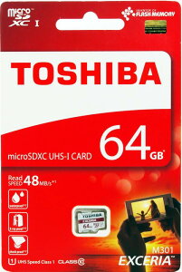  EXCERIA microSDXC64GB Class10 UHS-1Ή őǍx48MB/s h/X COpbP[Wi THN-M301R0640A4