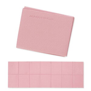 アルインコ(ALINCO) ヨガマット 折りたたみ 厚さ4mm 滑り止め加工 コンパクト 持ち運び 軽量 ヨガ ピラティス トレーニングマット ストレッチマット 折りたたみヨガマット