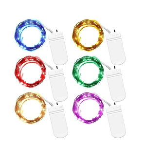 イルミネーションライト led 電池式 ワイヤーライト 電飾 led 銅線 防水 2m 20球 柔軟 クリスマス/ウェディング/パーティー/祭り/ガーデン/など対応飾りライト ホワイト