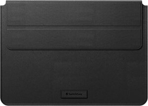 【SwitchEasy】 MacBook Pro 14 / 14インチ 対応 ケース レザー カバー スタンド 機能付き スリーブ 型 収納 ソフト 革 レザーケース スタンド機能 付き マグネット フリップ 持ち運び 革ケース アク