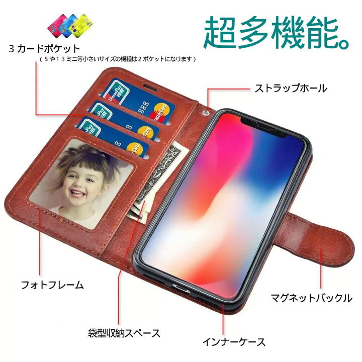 楽天市場】iPhone13 ケース 手帳型 ＆ 液晶強化ガラスフィルム 2点 
