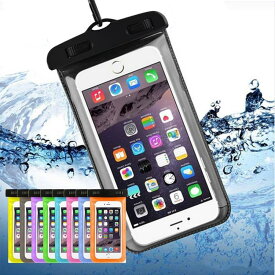 防水ケース 顔認証対応 完全防水 スマホ防水ケース iPhone 13 Pro Max 6.8インチ以下機種対応 指紋 Face ID 認証 ネックストラップ付き 水中撮影 A44