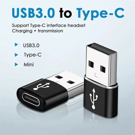 2個セット USB Type-C 変換アダプタ タイプC USB変換アダプタ A C 変換 TypeC USBからタイプC変換 データ通信 転送 スマホ Android Xperia マイクロUSB 軽量 C34