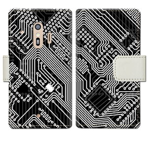 【送料無料】docomo らくらくスマートフォン F-42A らくらくフォン f42a ケース手帳型 カバー ケース 手帳 手帳型 スマホケース スマホカバー 【CPUデザイン】