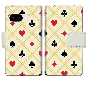 【スーパーDEAL★10%ポイント還元】Google Pixel 9a docomo au softbank 楽天モバイル グーグルピクセル9a ケース手帳型 カバー ケース 手帳 手帳型 スマホケース スマホカバー 【トランプデザイン】