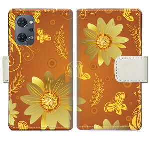 【スーパーDEAL★10%ポイント還元】OPPO Reno 7A / 9A オッポリノ 9a 7a ケース手帳型 カバー ケース 手帳 手帳型 スマホケース スマホカバー 【秋桜デザイン】