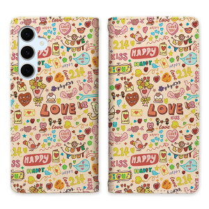 au Galaxy S24 FE SCG30 xgȂ 蒠^P[X P[X 蒠^ }Olbg тȂ X^h@\ gуP[X u  킢  yLOVE214fUCz