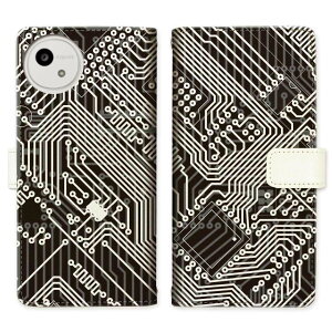 AQUOS wish5 SH-52F A502SH SH-M32 スタンド機能 携帯ケース 手帳型 カバー ケース スマホ 手帳 手帳型 スマホケース スマホカバー 面白い 不思議なデザイン 【CPUデザイン】