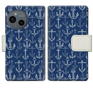 【送料無料】AQUOS sense9 SH-53E SHG14 A405SH SH-M29 docomo au softbank simフリー ケース 手帳型ケース カバー 手帳 手帳型 スマホケース スマホカバー 【マリン柄Aデザイン】